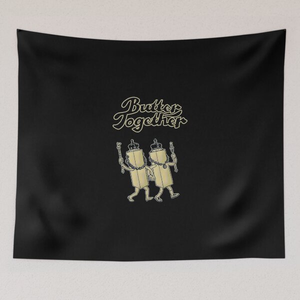 Item preview, Cute Cartoon Butter Sticks Walking Together Slogan designed and sold by fundingholding.