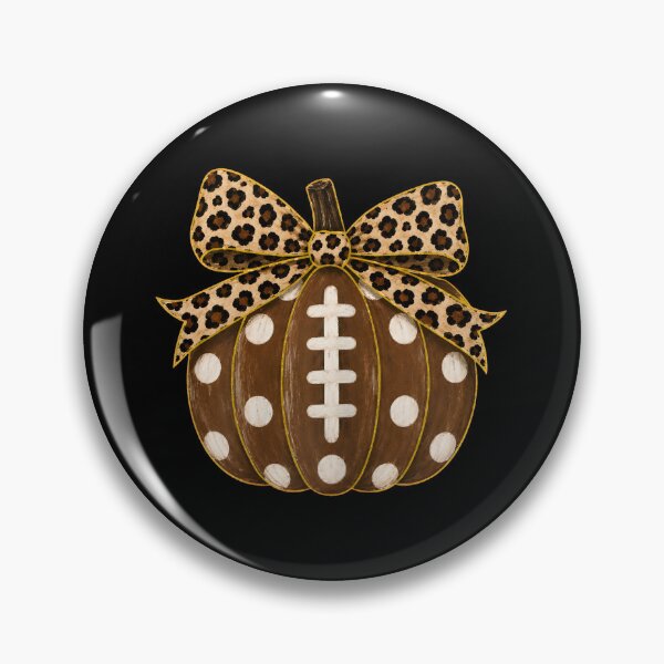 Item preview, Football Pumpkin Leopard Bow Autumn Graphic designed and sold by GiaoCalonas.