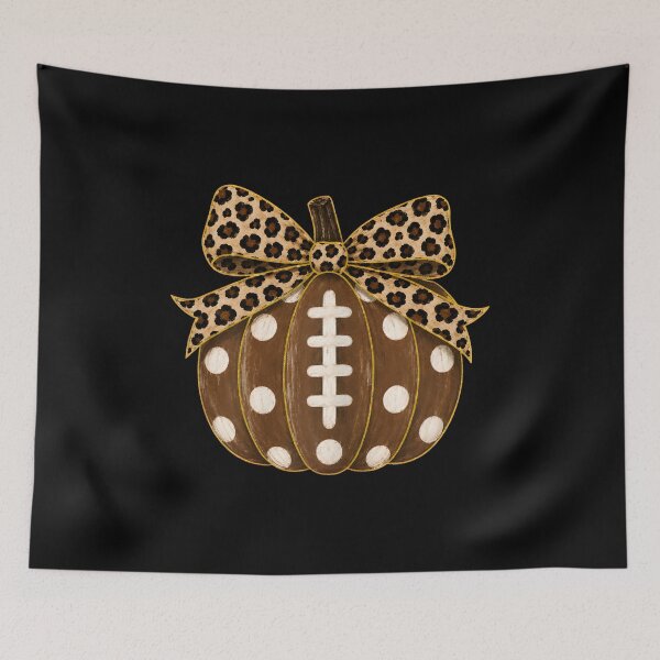 Item preview, Football Pumpkin Leopard Bow Autumn Graphic designed and sold by GiaoCalonas.