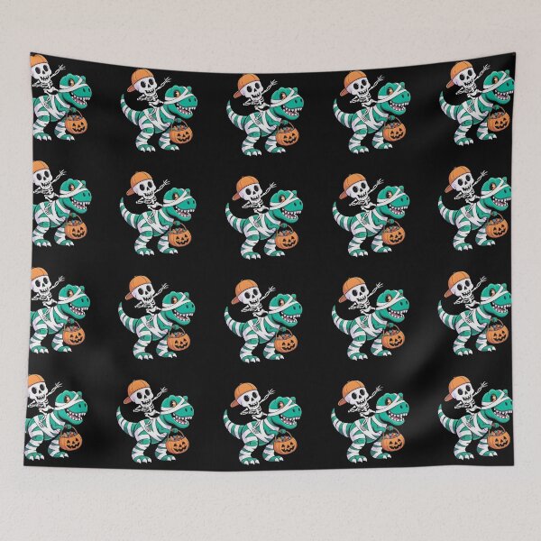 Item preview, Skeleton Riding Mummy T-Rex Halloween Funny Dinosaur Trick or Treat  designed and sold by Zizo-DR44.