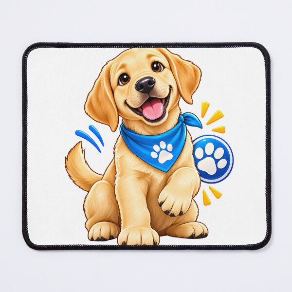 Item preview, Playful Golden Paw Pup designed and sold by syotos-ai.