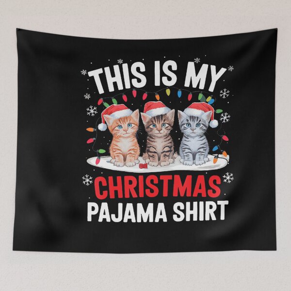 Item preview, Christmas Pajama Cat Lover Meow Kitty Xmas designed and sold by stershopepie.