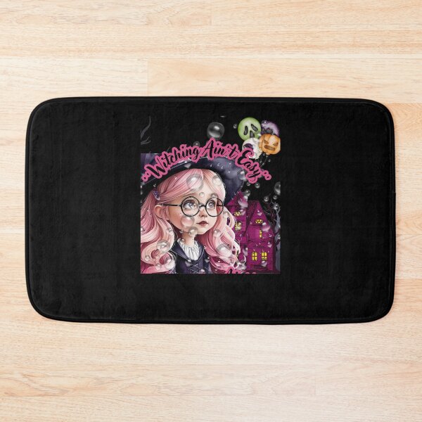 Item preview, Cute Pink Hair Witch Girl Magical Castle Design designed and sold by ThomasLWilson.