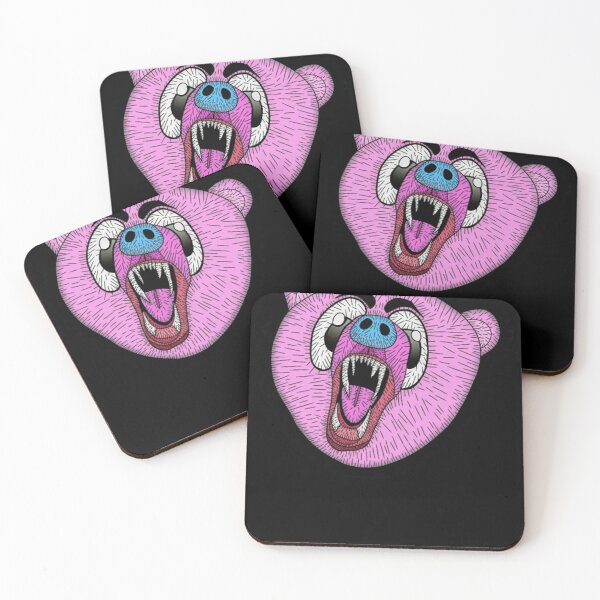 Item preview, Edgy Screaming Pink Bear Streetwear Graphic Art designed and sold by fundingholding.