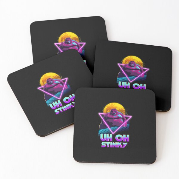 Item preview, Uh Oh Stinky Poop Le Monke 80s Vaporwave Outrun Style  Essential  designed and sold by MercyNiland1.