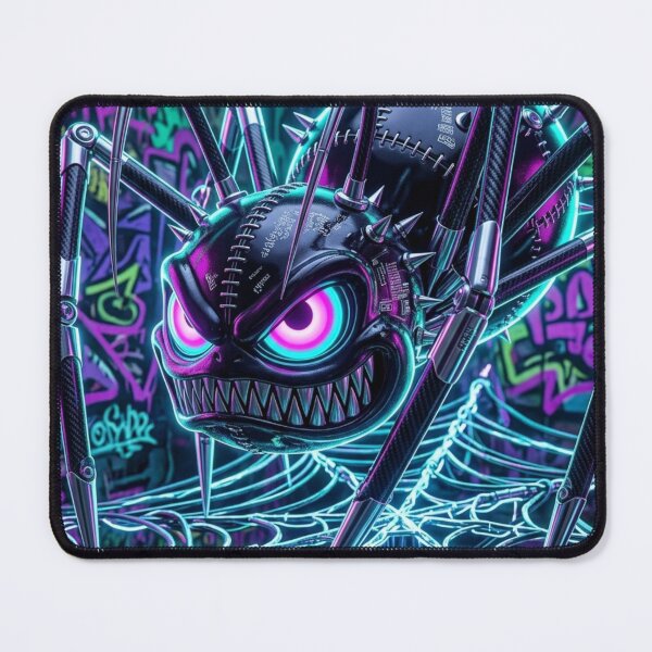 Item preview, Cybernetic Spider in Neon Web designed and sold by kiwiartyfarty.