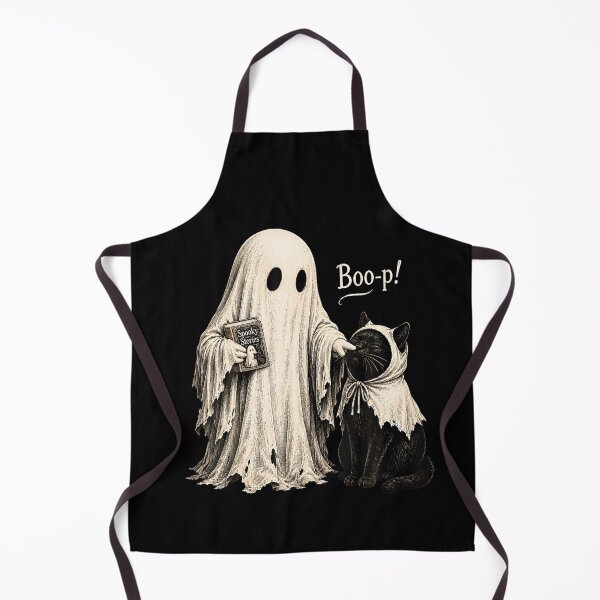 Item preview, Vintage Halloween Ghost Black Cat Boo Spooky designed and sold by HayleePacoch.