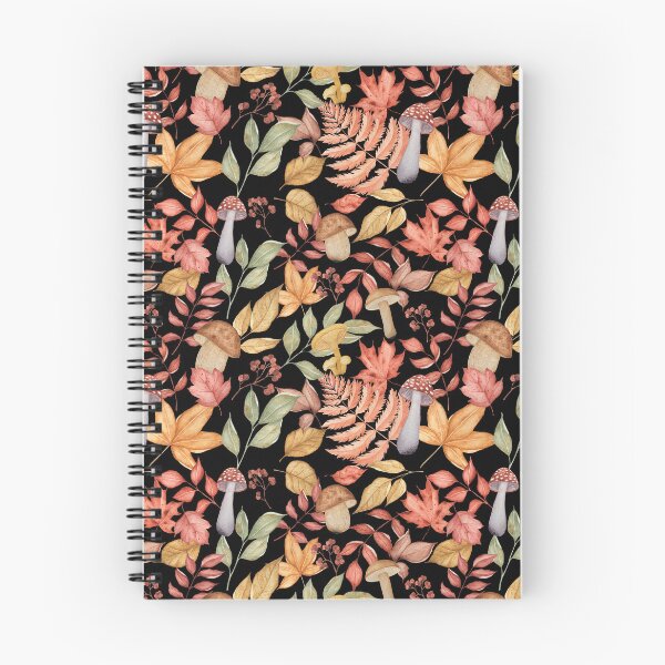 Item preview, Dark Cottagecore Watercolor Mushroom Fern Autumn Forest Pattern Travel designed and sold by FestivityFinds.