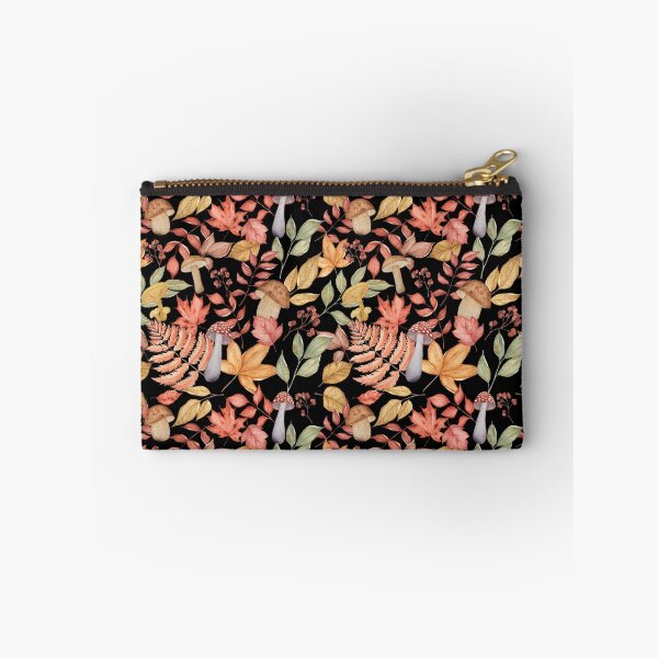 Item preview, Dark Cottagecore Watercolor Mushroom Fern Autumn Forest Pattern Travel designed and sold by FestivityFinds.
