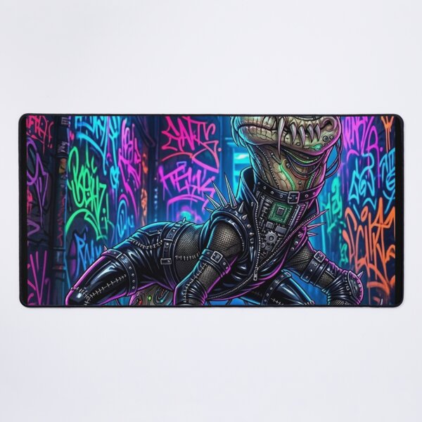 Item preview, Cyberpunk Armored Lizard designed and sold by kiwiartyfarty.