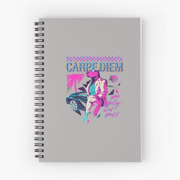 Item preview, Capydiem Synthwave Capybara Retro Sunset Car-44 designed and sold by AnjaIsense.