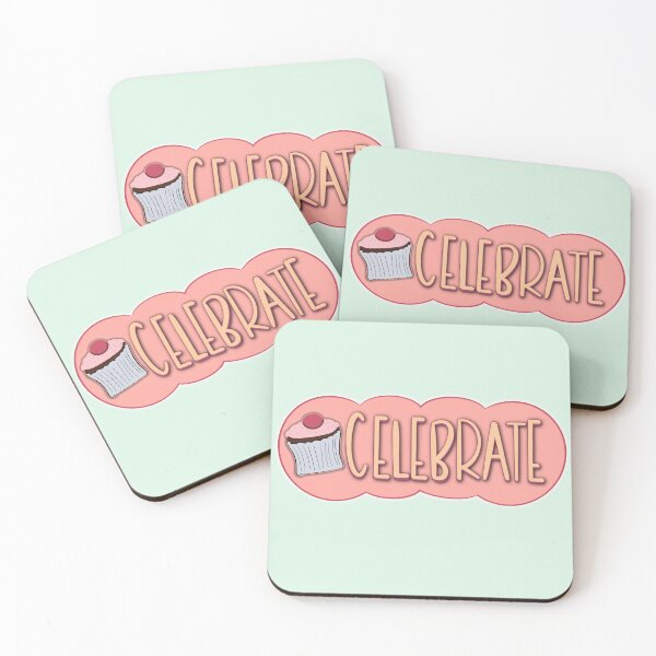 Item preview, Celebrate – Cute Pink Cupcake Birthday Sticker designed and sold by sososweett.