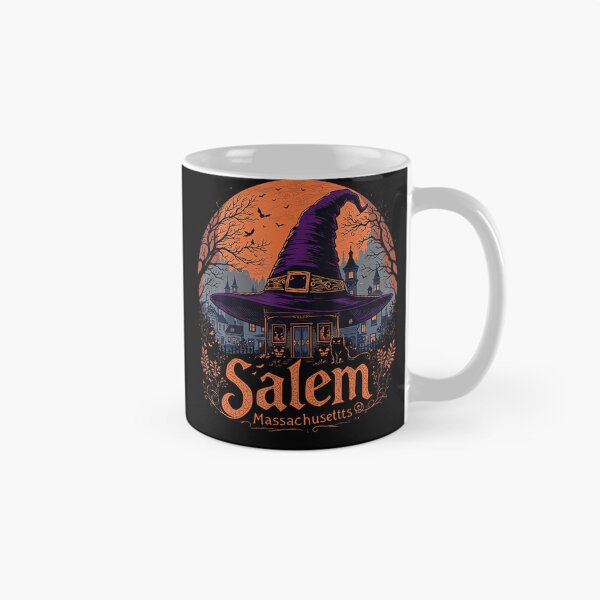 Item preview, Vintage Salem Massachusetts Halloween Skyline designed and sold by HayleePacoch.