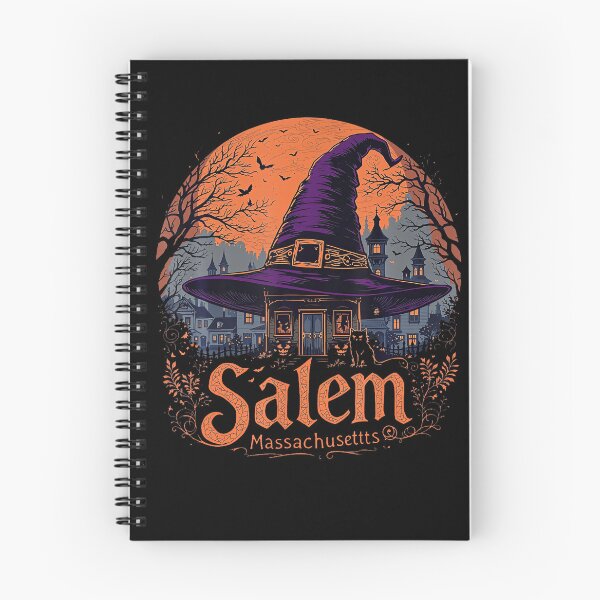 Item preview, Vintage Salem Massachusetts Halloween Skyline designed and sold by HayleePacoch.