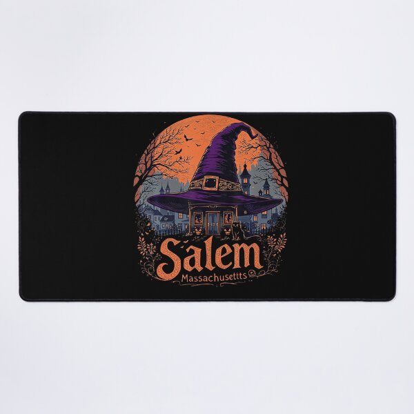 Item preview, Vintage Salem Massachusetts Halloween Skyline designed and sold by HayleePacoch.