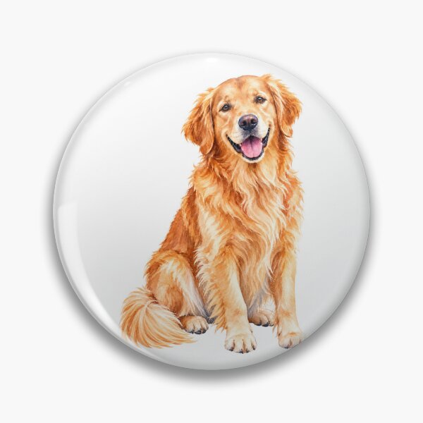 Artikelvorschau, Golden Retriever Hund Aquarell entworfen und verkauft von BackgroundND.