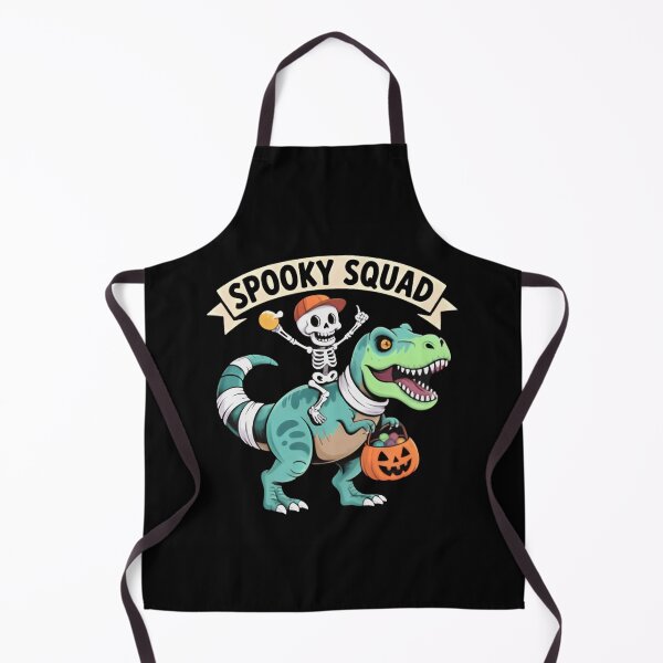 Item preview, Spooky Squad Skeleton Riding T-Rex Halloween Funny Dinosaur Candy Bucket  designed and sold by Zizo-DR44.