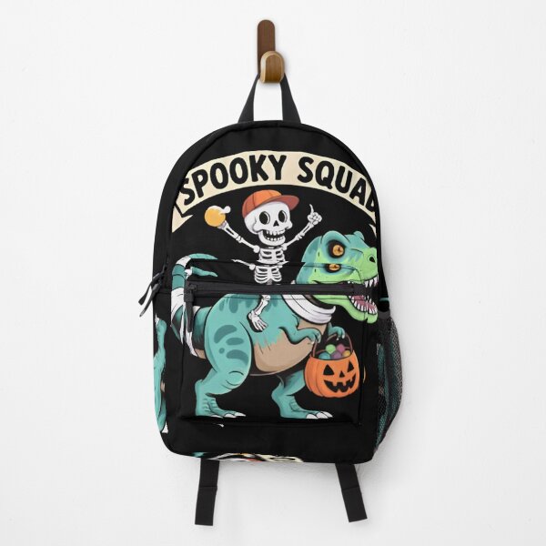 Item preview, Spooky Squad Skeleton Riding T-Rex Halloween Funny Dinosaur Candy Bucket  designed and sold by Zizo-DR44.
