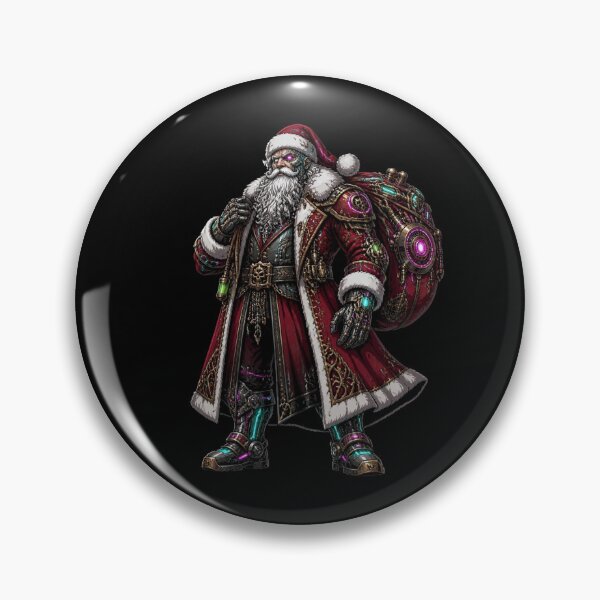 Item preview, Gothic Steampunk Mecha Santa Claus Cyborg Art designed and sold by LazyDayzCo.