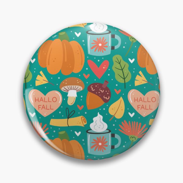 Item preview, Cute Hallo Fall Pumpkin Spice Coffee Heart Pattern designed and sold by FestivityFinds.