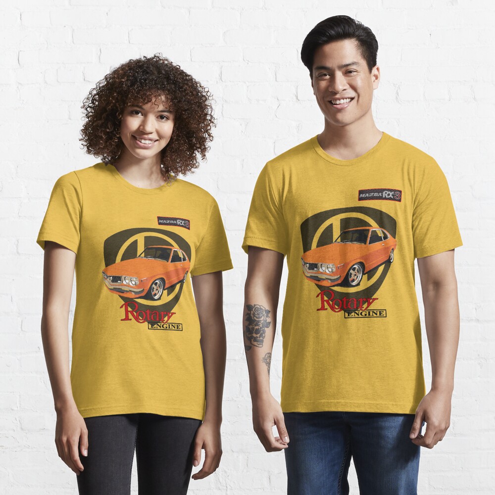 Mazda RX3 Rotary Orange Essential T-Shirt for Sale by harrisonformula