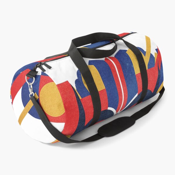Item preview, Abstract Geometric Tribal Mask – Modern Bauhaus Red Blue Gold Art designed and sold by cannsuh.