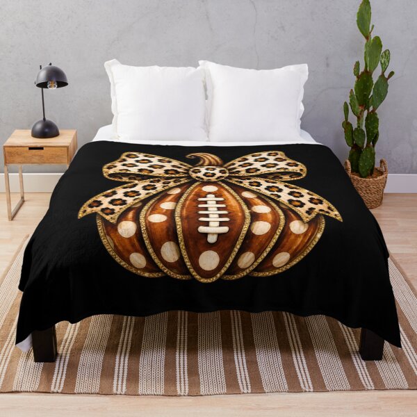 Item preview, Leopard Pumpkin Football Bow Festive Autumn Design designed and sold by GiaoCalonas.