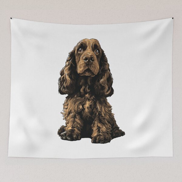 Item preview, Liver Cocker Spaniel Dog Illustration designed and sold by whyitsme.
