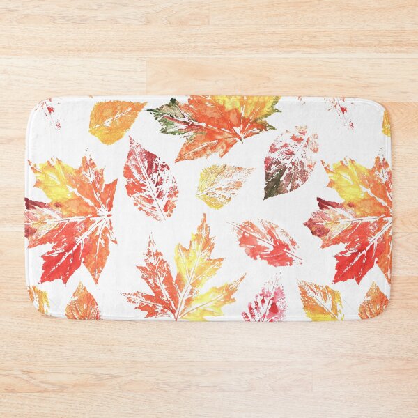 Item preview, Vibrant Autumn Maple Leaf Print Watercolor Pattern designed and sold by FestivityFinds.