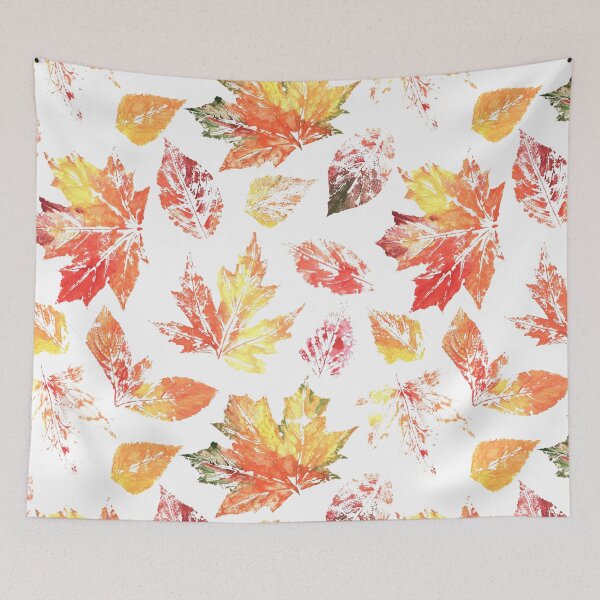 Item preview, Vibrant Autumn Maple Leaf Print Watercolor Pattern designed and sold by FestivityFinds.
