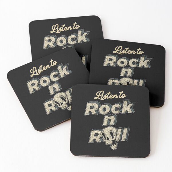 Item preview, Listen To Rock N Roll - Vertical Text Only designed and sold by STUDIO376.