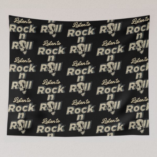 Item preview, Listen To Rock N Roll - Vertical Text Only designed and sold by STUDIO376.
