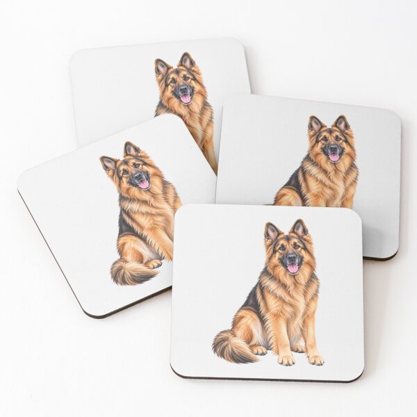 Item preview, German Shepherd Sable Dog Watercolor  designed and sold by BackgroundND.