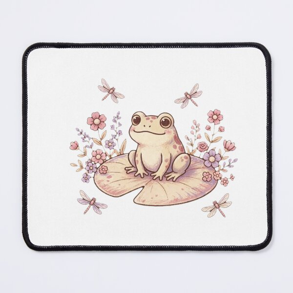 Item preview, Cottagecore Frog & Water Lily — Cozy Woodland Aesthetic Design designed and sold by Sweet Blob Co.