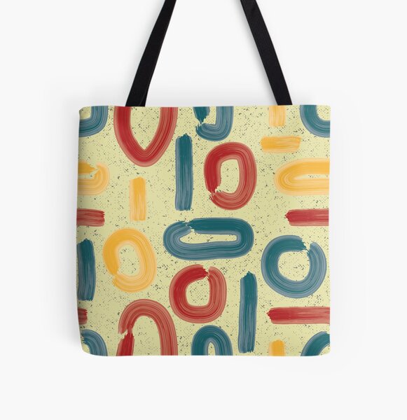 abstract summer fun All Over Print Tote Bag