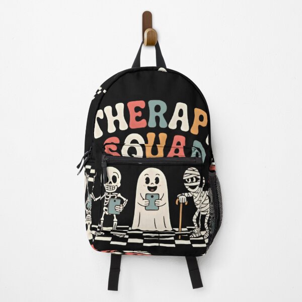Item preview, Therapy Squad Retro Halloween Skeleton Ghost Mummy Therapist Gift designed and sold by Zizo-DR44.