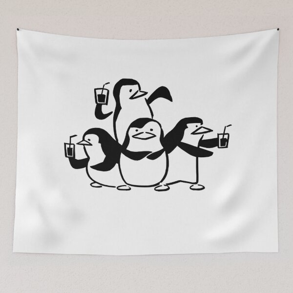 Item preview, Karate Penguins Drinking designed and sold by Preciseprinter.