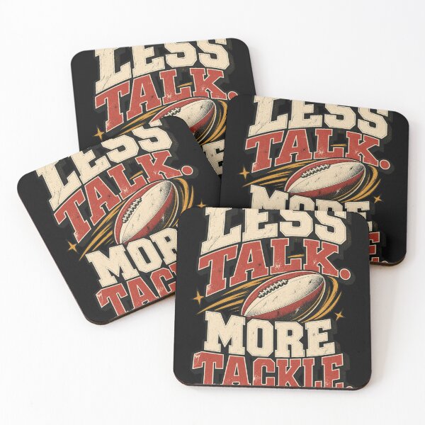 Item preview, LESS TALK MORE TACKLE designed and sold by SecretPopArt.