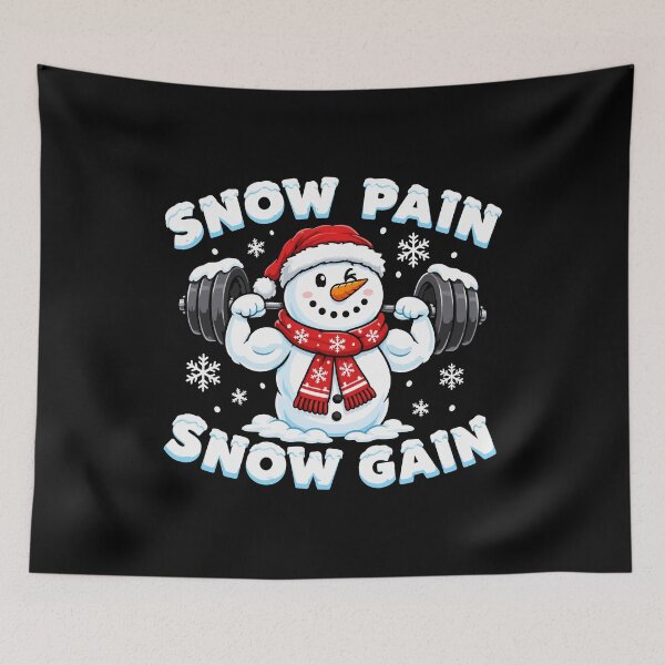 Item preview, Funny Snowman Snow Pain Snow Gain Christmas Winter Workout designed and sold by mraihan.