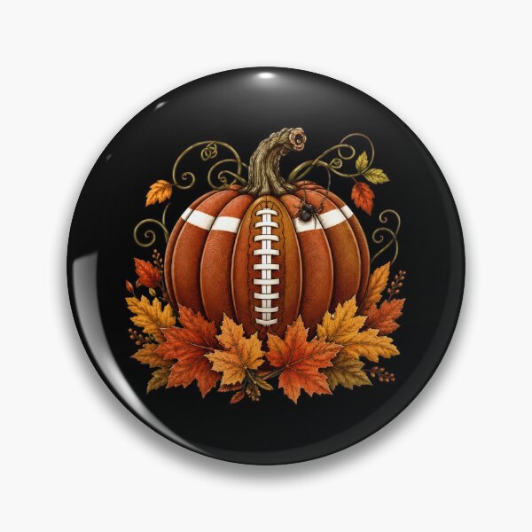 Item preview, Autumn Football Pumpkin Leaves Spider Design designed and sold by GiaoCalonas.