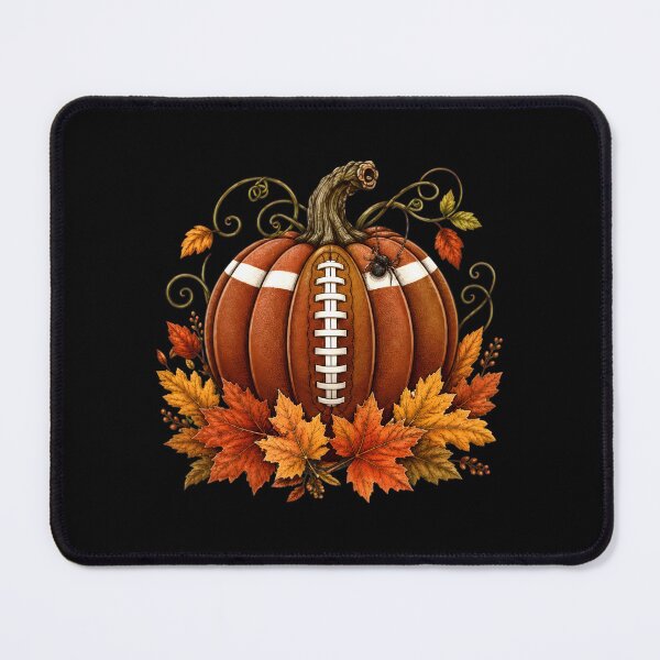Item preview, Autumn Football Pumpkin Leaves Spider Design designed and sold by GiaoCalonas.