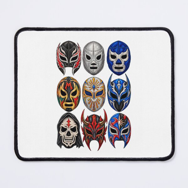 Item preview, Mexican Lucha Libre Masks Collection Mexican Wrestling Luchador Grid Art designed and sold by ParkerDuerson.