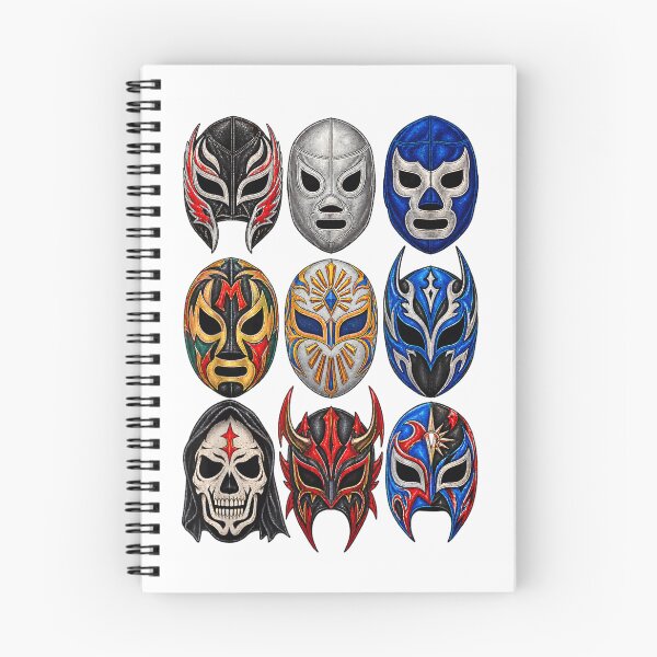 Item preview, Mexican Lucha Libre Masks Collection Mexican Wrestling Luchador Grid Art designed and sold by ParkerDuerson.