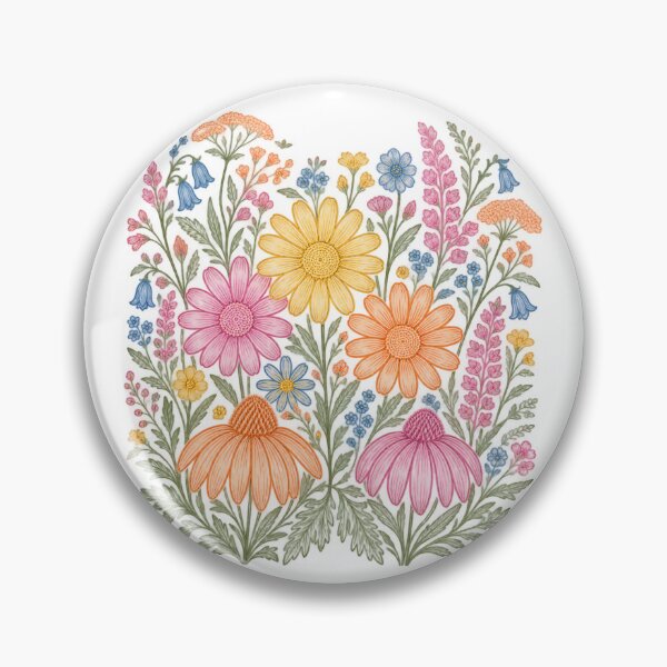 Artikelvorschau, Maximalistisches Wildblumen-Kunstdesign entworfen und verkauft von DivineHaven.