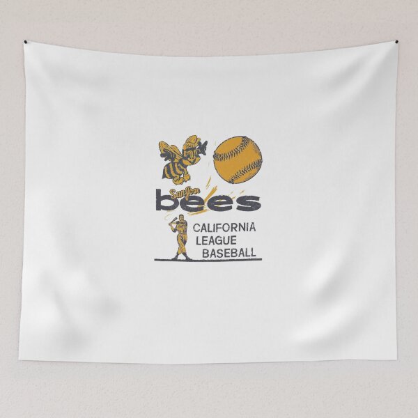 Item preview, Vintage Baseball Club Yellow Bee Mascot Crest designed and sold by jargolamo.