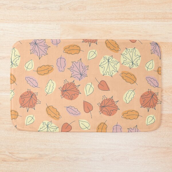 Item preview, Aesthetic Pastel Maple Leaf Line Art Autumn Pattern designed and sold by FestivityFinds.
