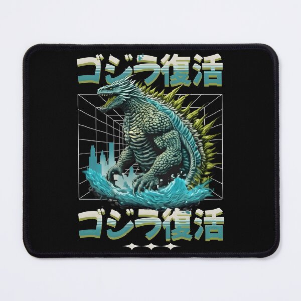 Item preview, Gojira Minus Zero Cyber Great Wave Retro Monster Vintage Fan Art designed and sold by QuietnoiseMax.