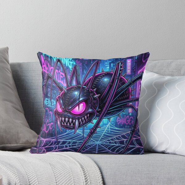Item preview, Futuristic Cyber Spider in Urban Jungle designed and sold by kiwiartyfarty.