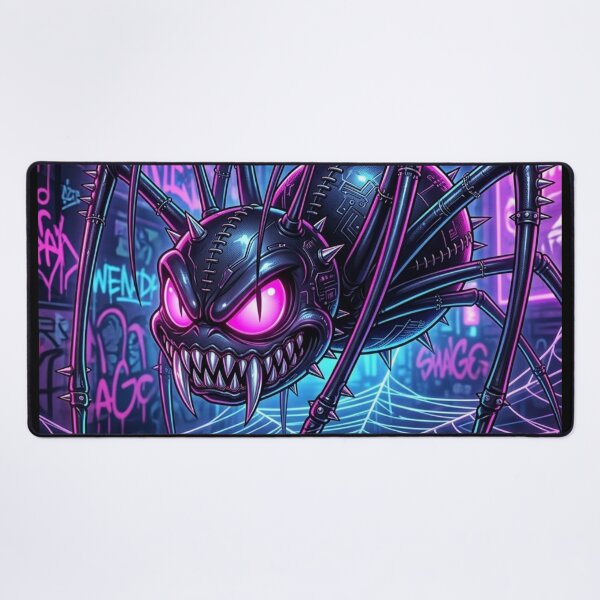 Item preview, Futuristic Cyber Spider in Urban Jungle designed and sold by kiwiartyfarty.