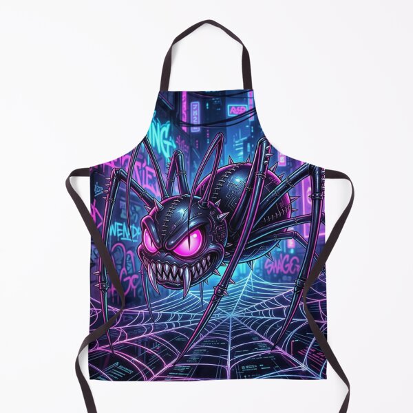 Item preview, Futuristic Cyber Spider in Urban Jungle designed and sold by kiwiartyfarty.